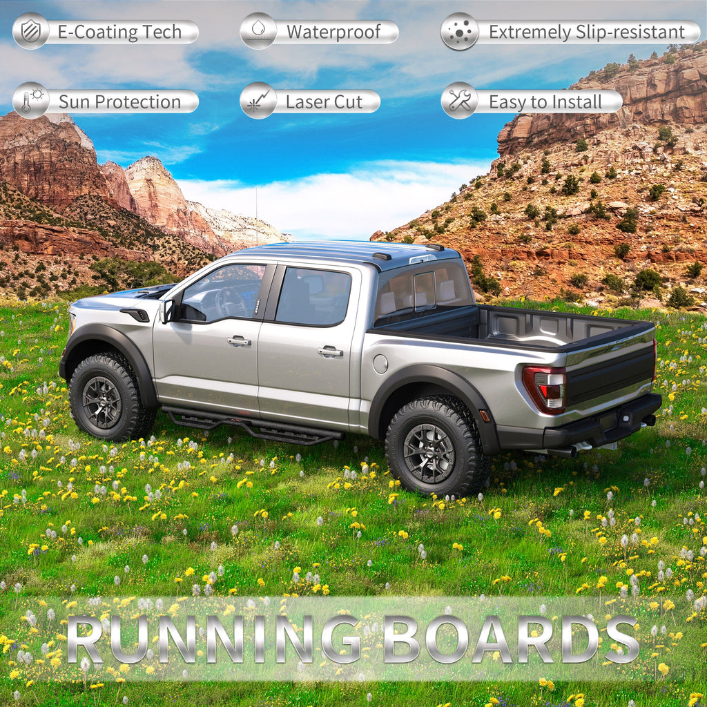 Running Boards for Ford SuperCrew Cab (2015-2026)