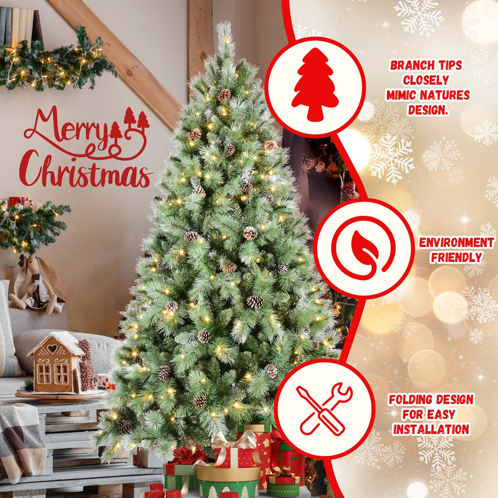 7.5FT Christmas Tree with 450 Warm Lights