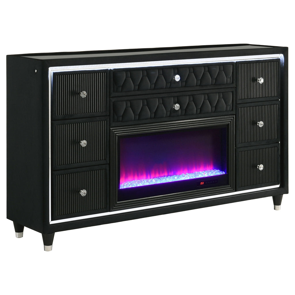 Lorient 5-piece Queen Bedroom Set Black