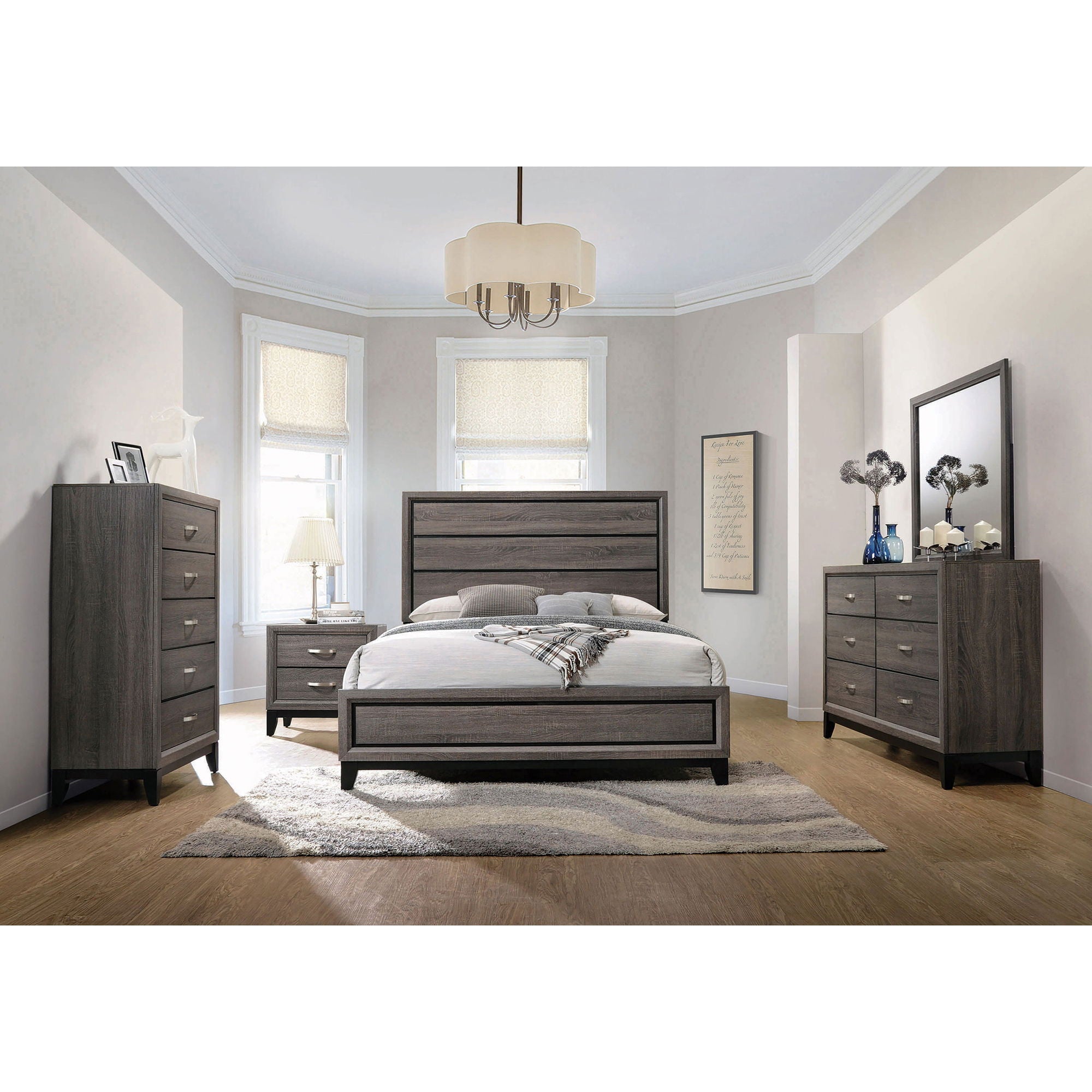 Gregory - 5 Drawer Chest - Smoke Gray