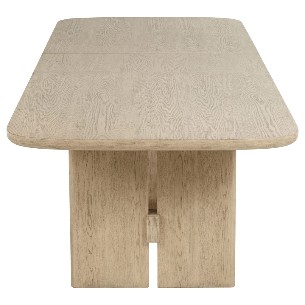 Kailani 9-piece Rectangular Wood Dining Table Set Beige Oak