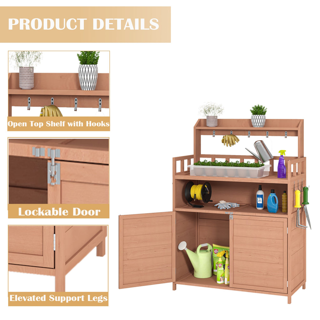 Potting Bench Outdoor Gardening Table