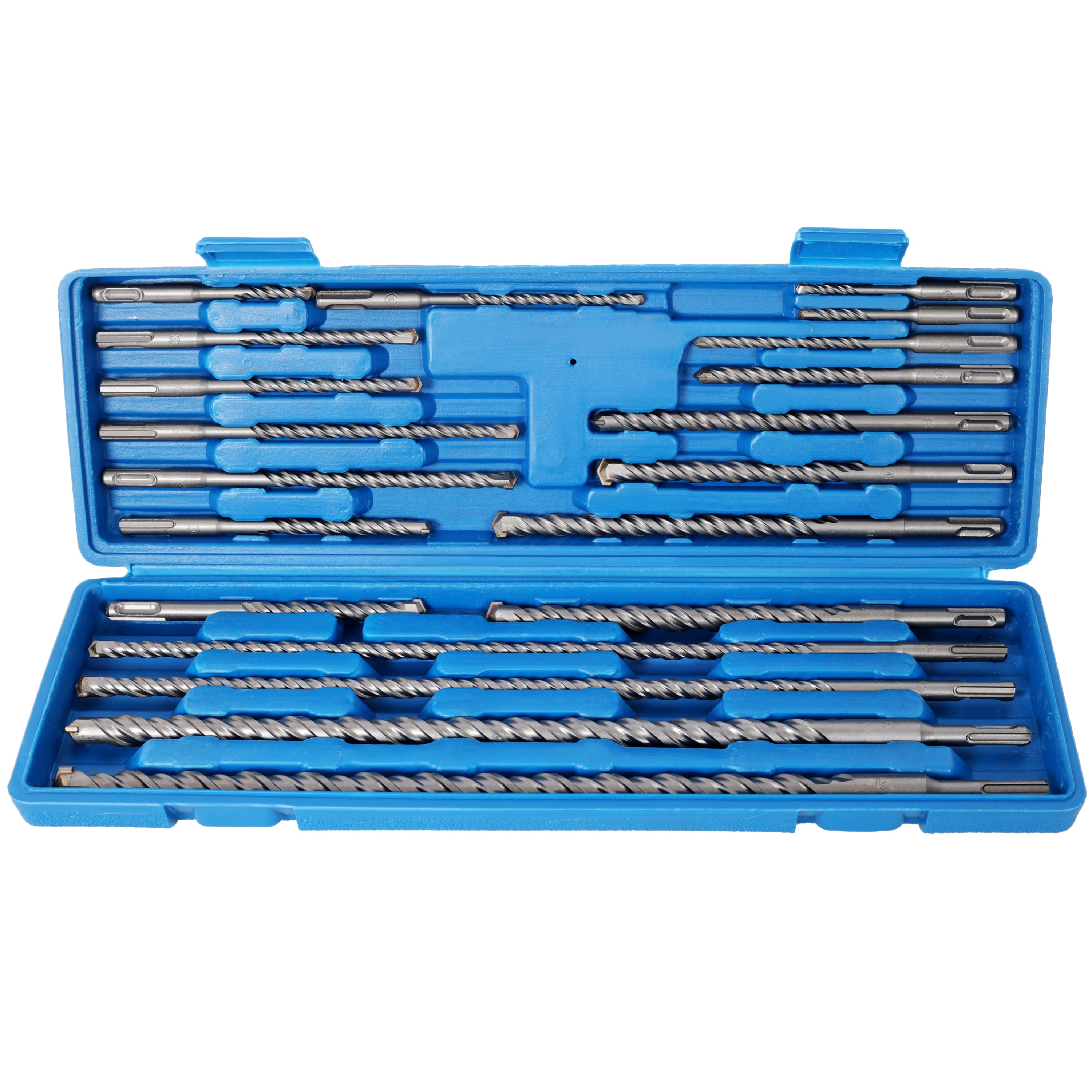 20pcs Impact Hammer Drill Bit Set, SDS Plus, Carbide Tipped with Storage Case