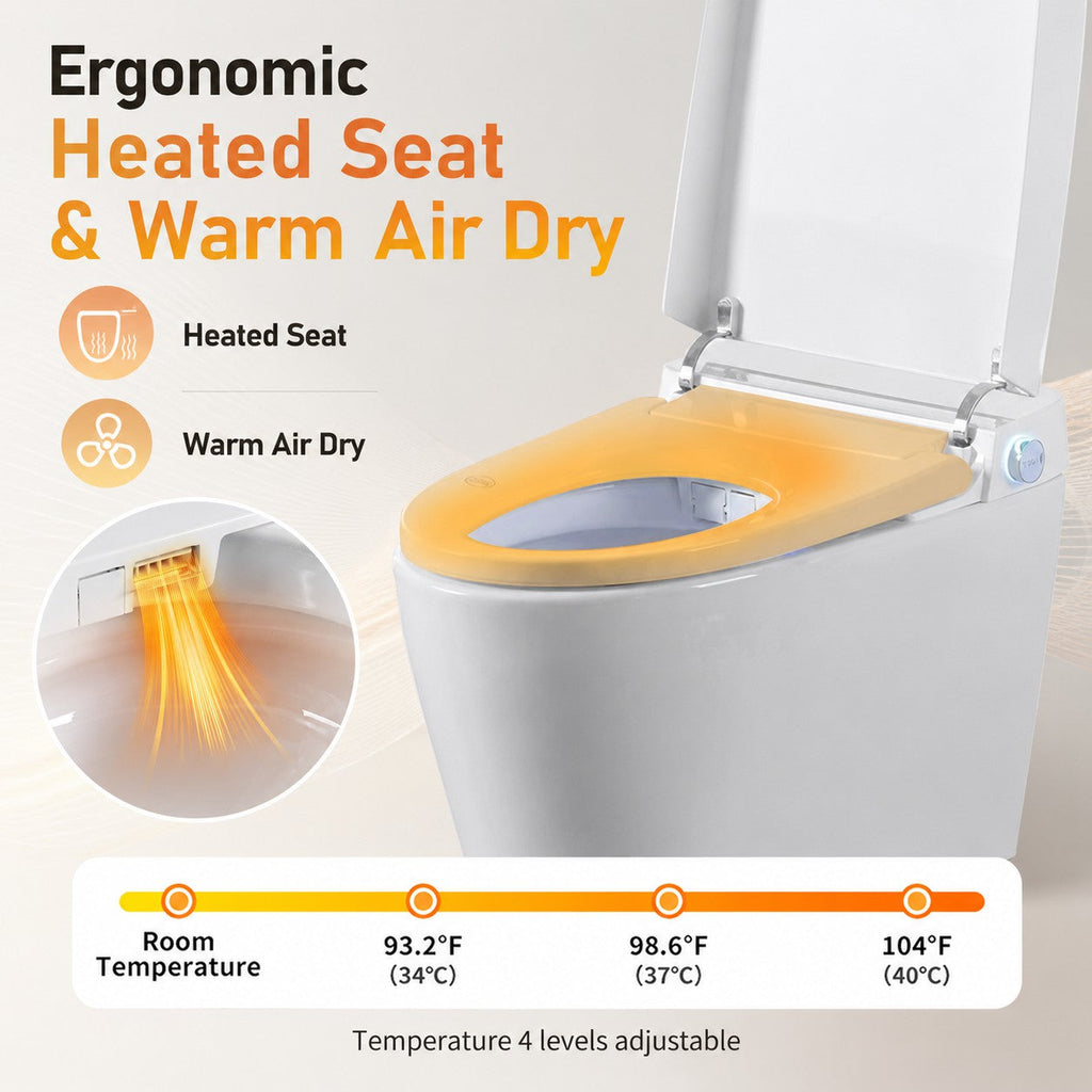 Smart Toilet With Bidet Built In