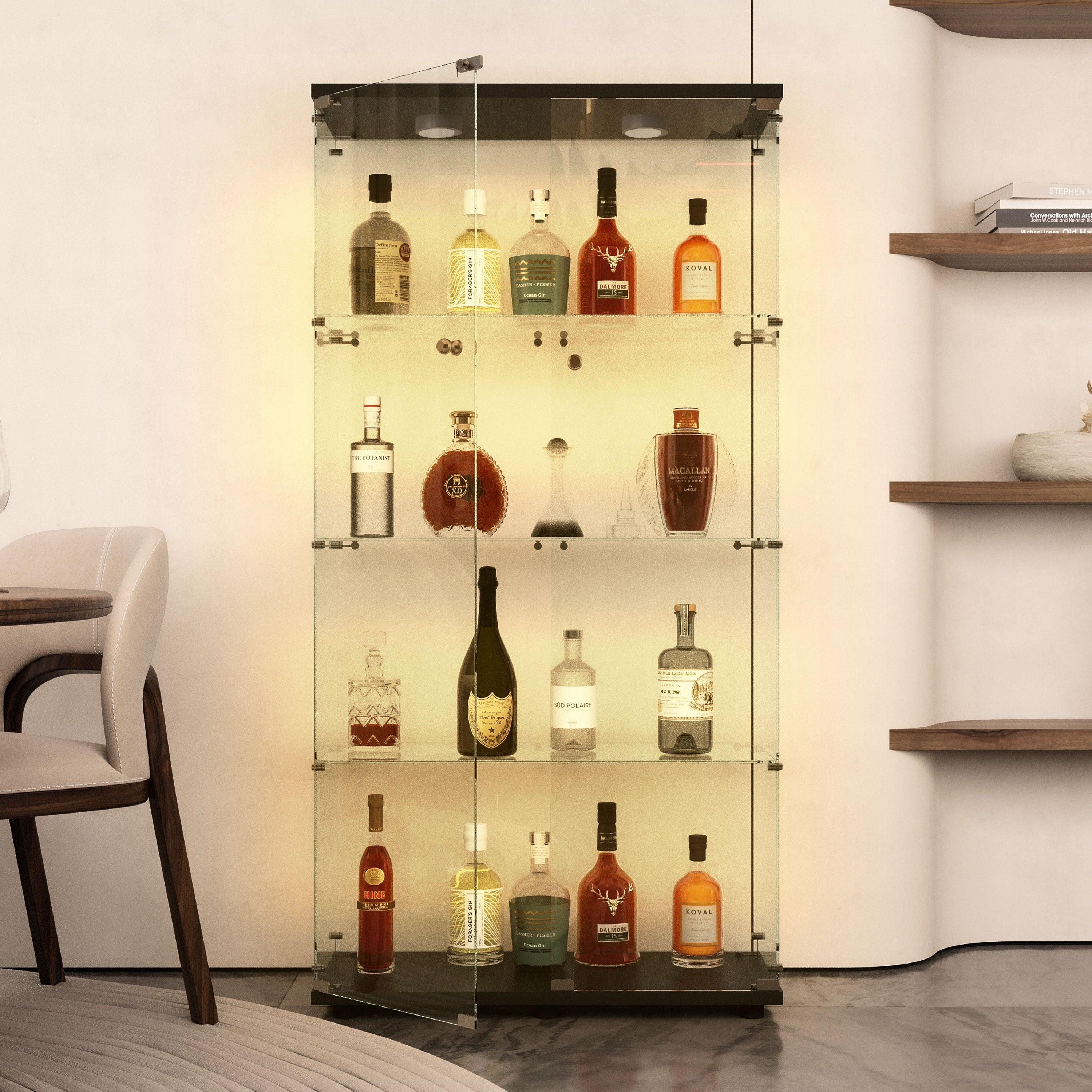Tempered Glass Display Cabinet