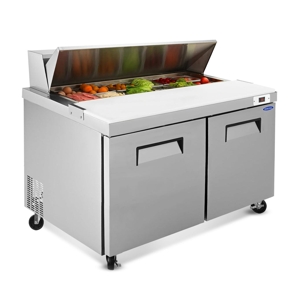 Orikool 60 In Commercial Refrigerators Sandwich & Salad Prep Table