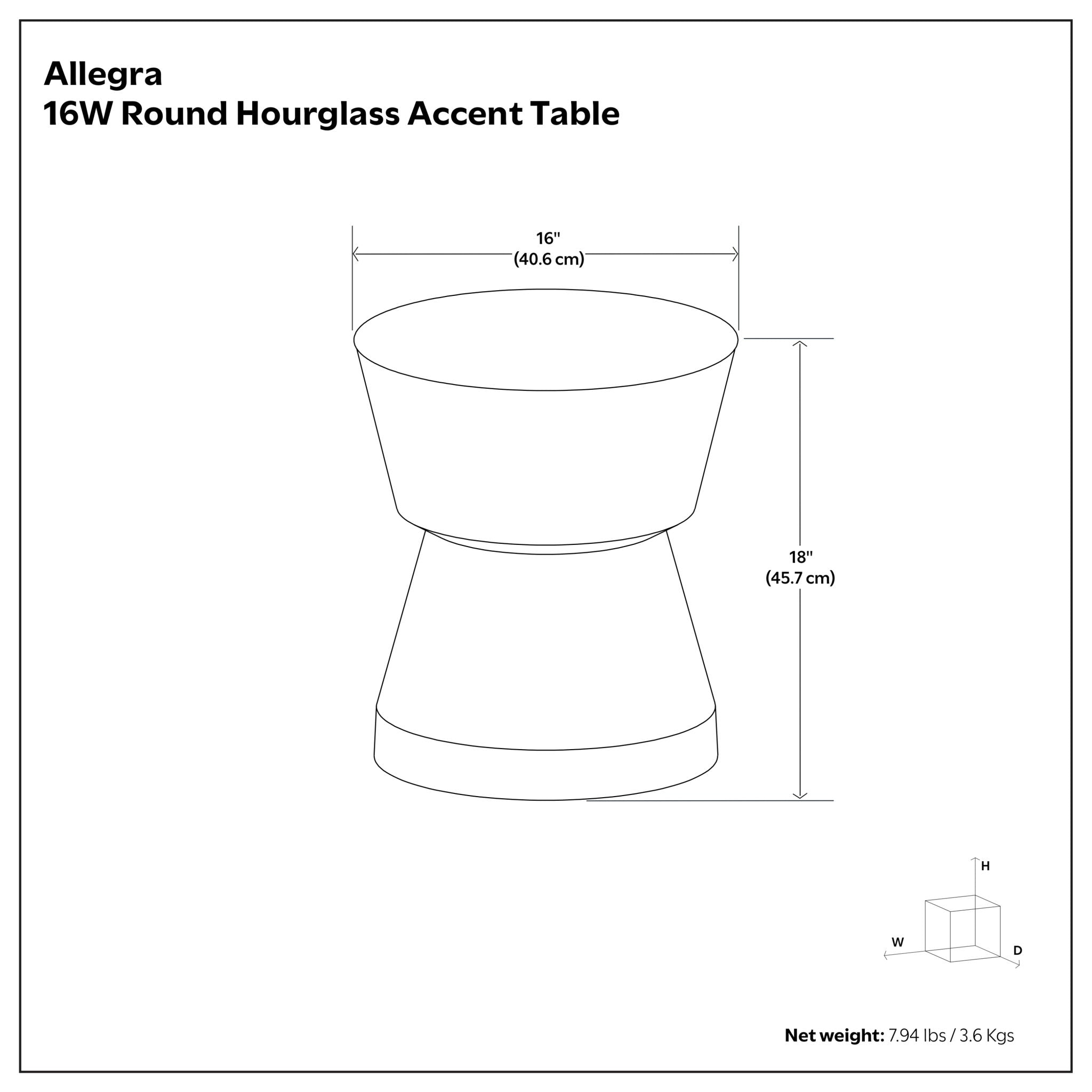 Allegra - Side Table - Antique Brass