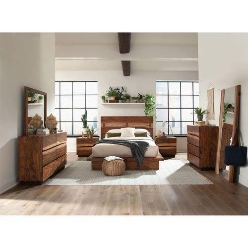 2 Drawer Nightstand With Drawer - Brown