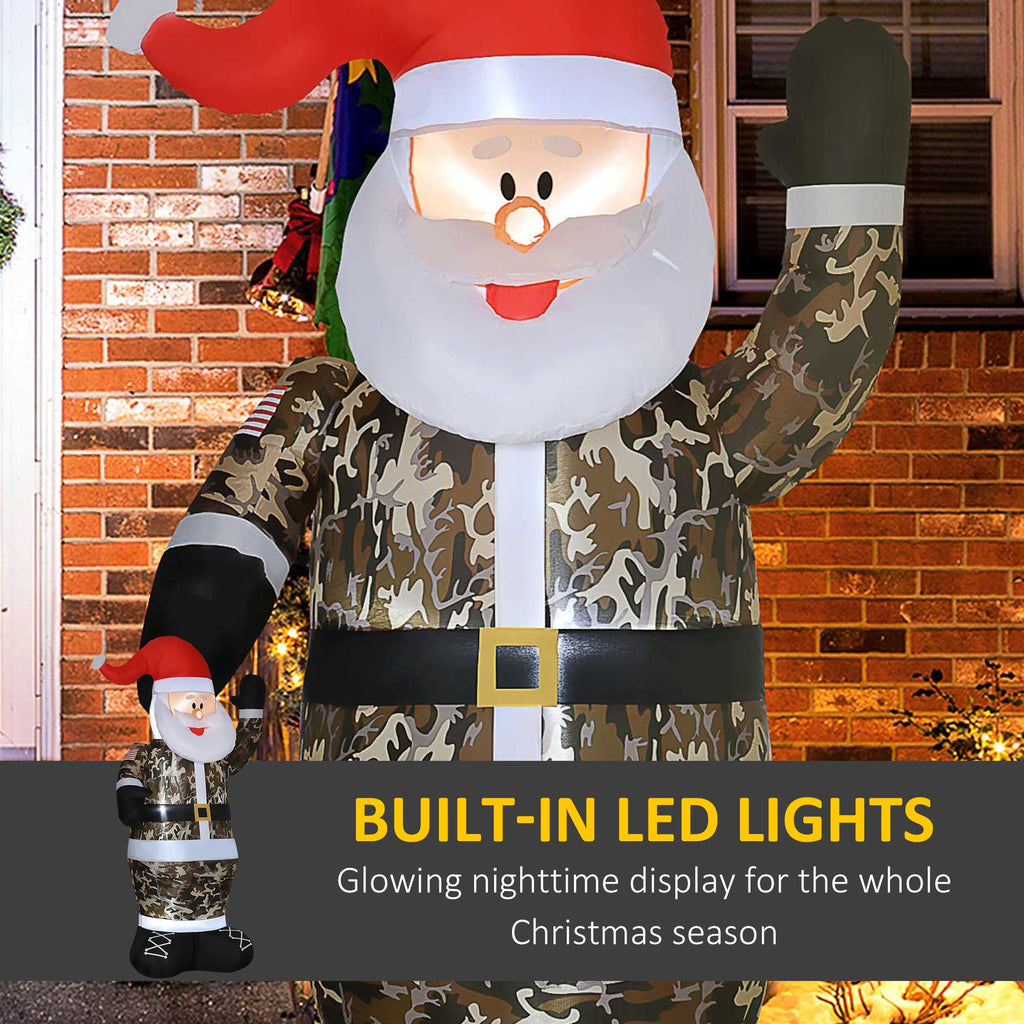 HOMCOM 8' Christmas Inflatables Outdoor Decorations