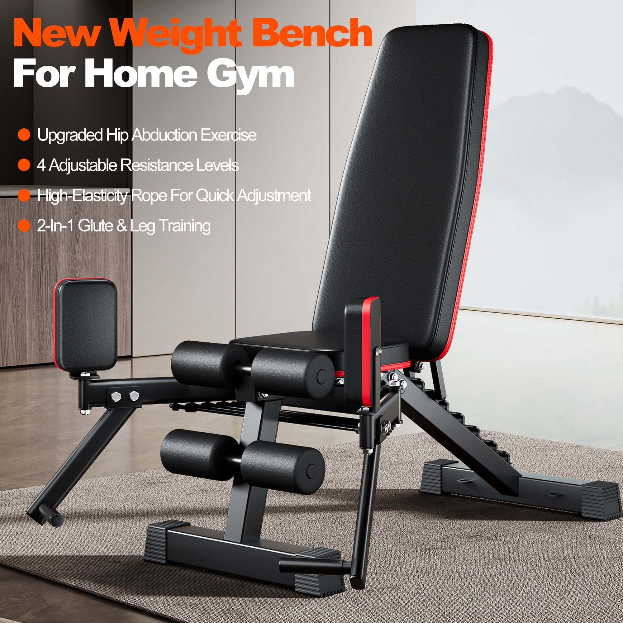 2-in-1 Weight Bench for Home Gym