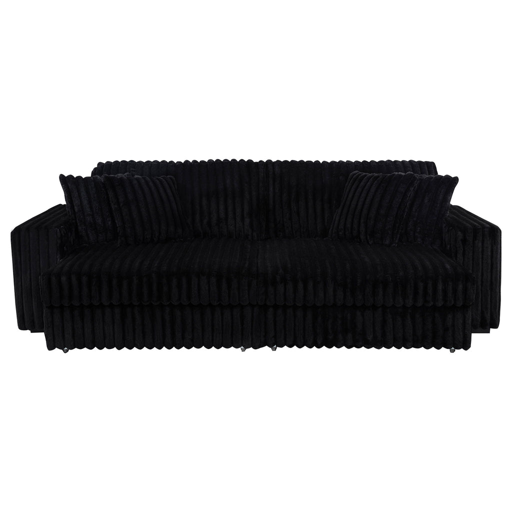 Clifford - Upholstered Dual Power Chaise Sofa - Black
