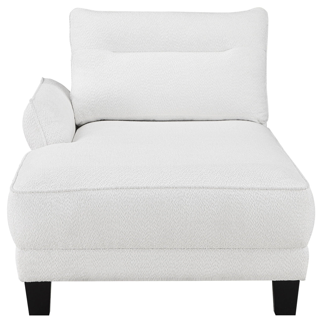Granholm - Upholstered Curved Arm Sectional Sofa - White
