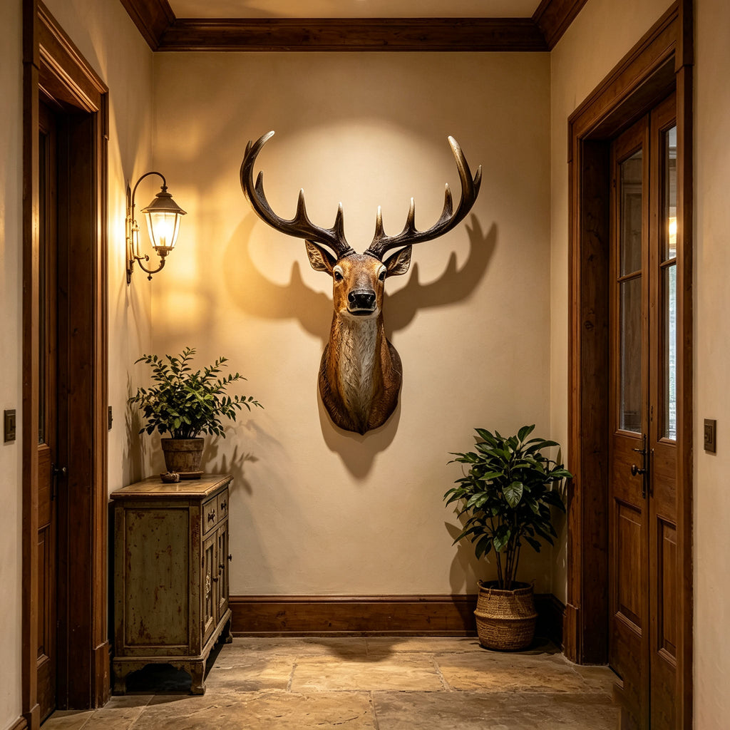 14.57" Wide Stag Head Wall Mount