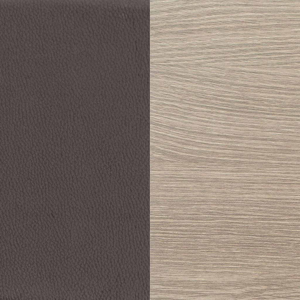 Staten - Upholstered Armless Accent Chair - Dark Brown