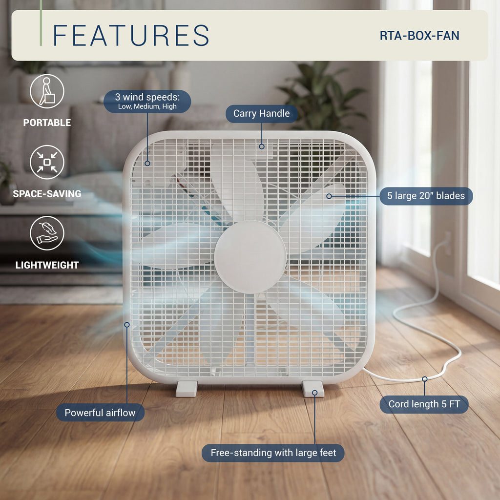20 Inch Box Fan