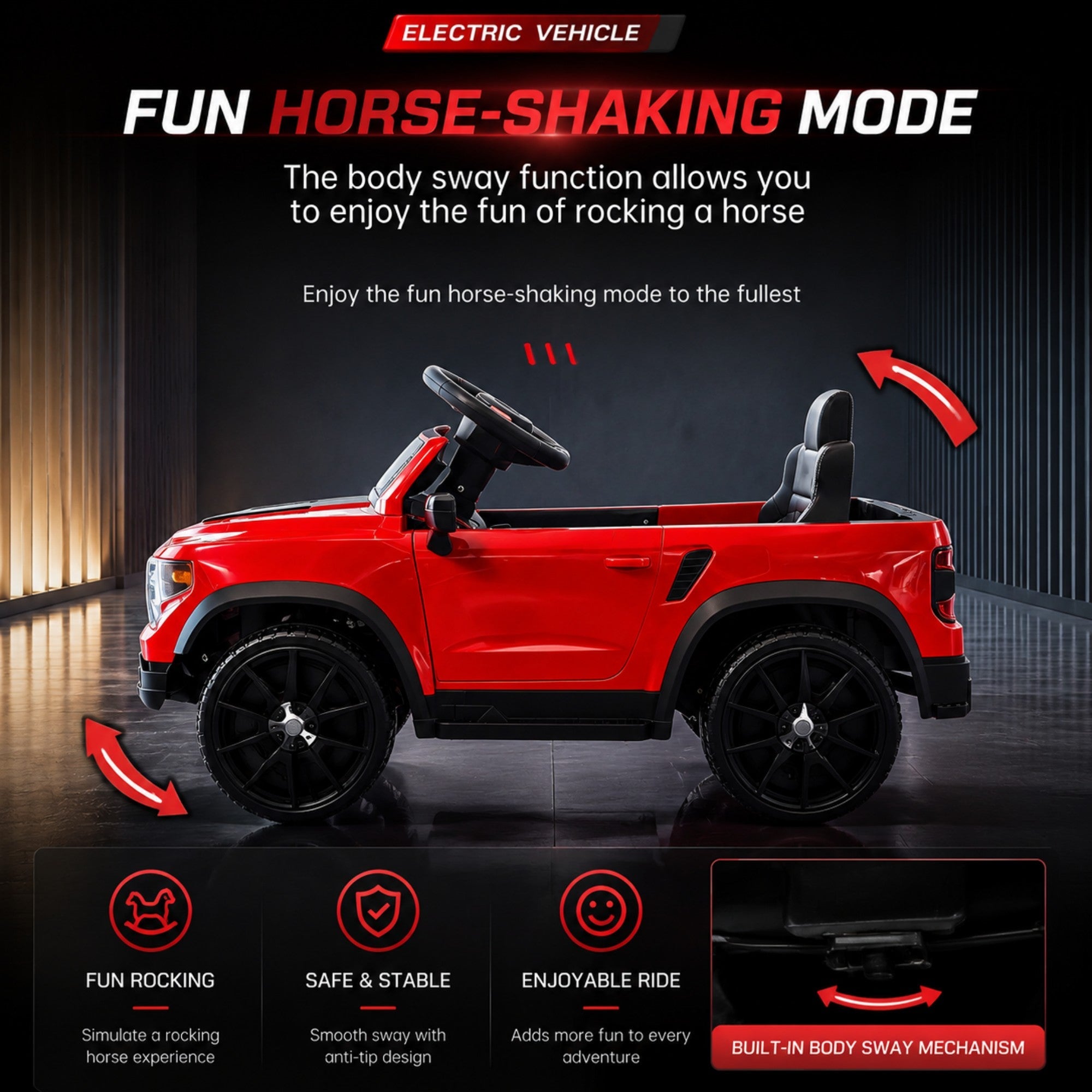 12V Kids Ride-On Car with Remote Control