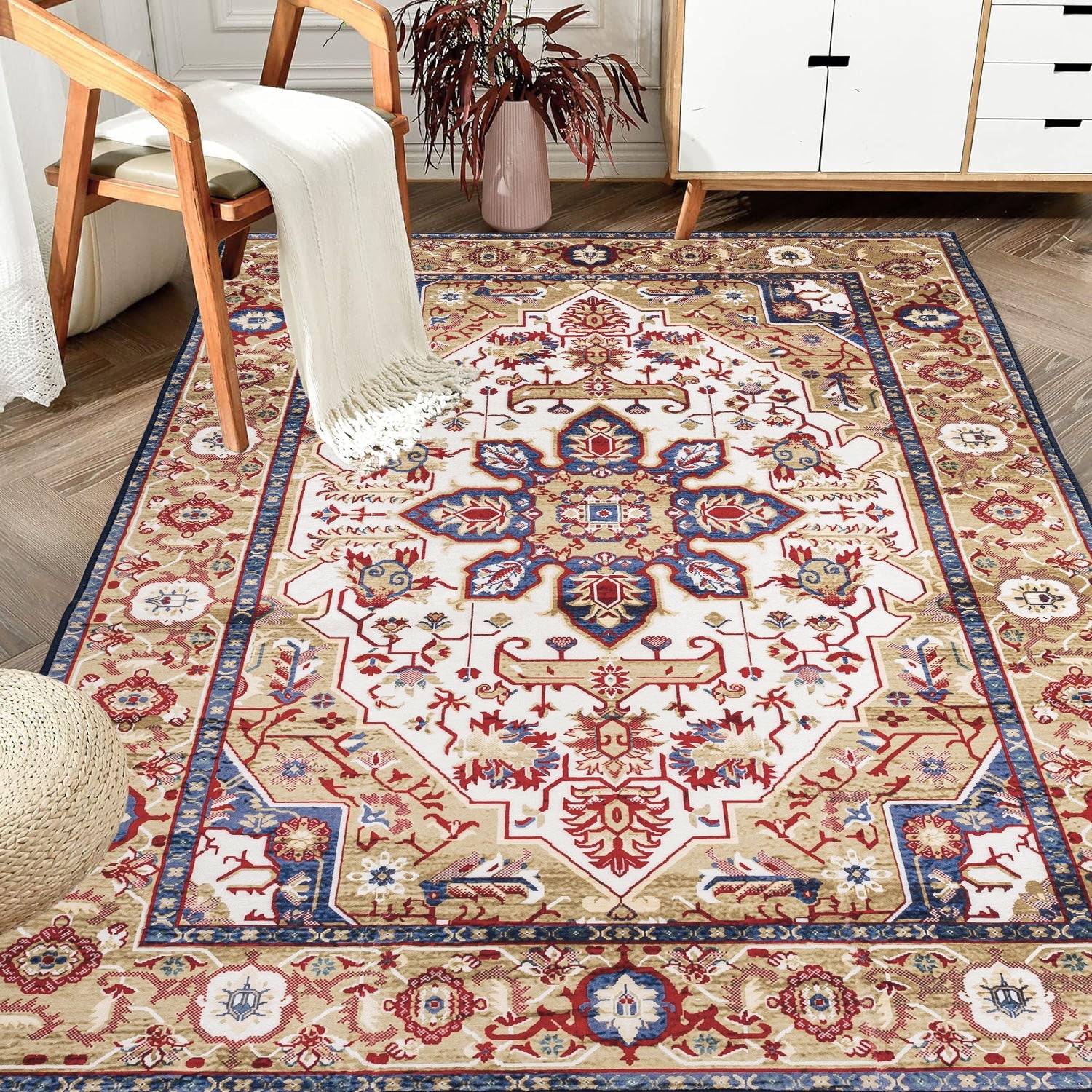 Vintage Bohemia Large Persian Non-slip Washable Area Rug