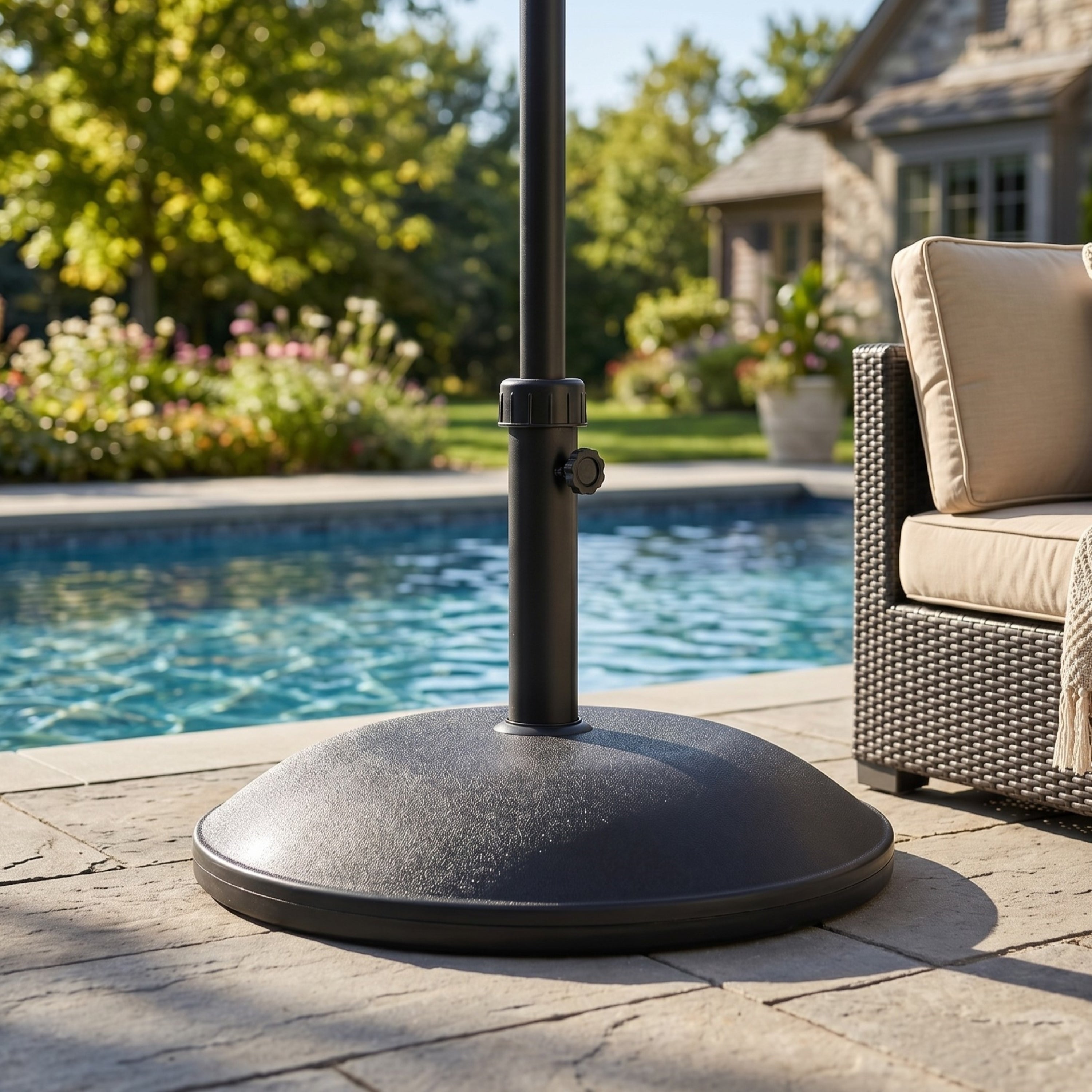 Ander Outdoor 55-pound Round Umbrella Base