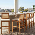 Kirkby Outdoor Barstool with Cushion