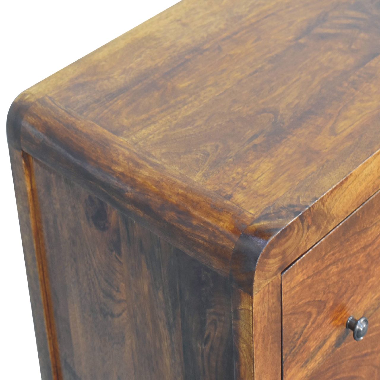 Solid Wood Aspen Chest, 3-Drawers, Chestnut