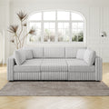 106.3" U-Shaped 6-Person Sofa with Ottoman