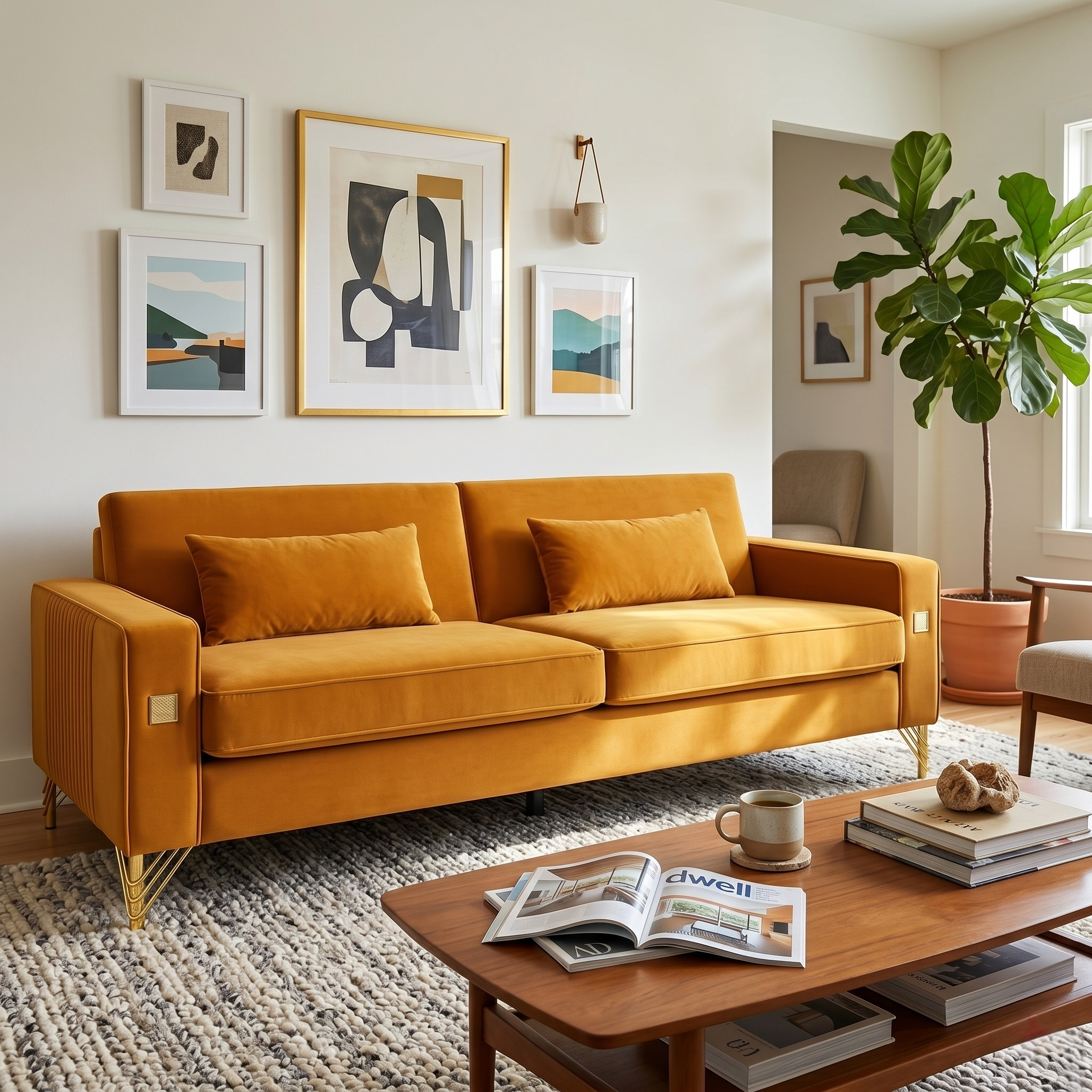 Luxury Velvet Sofa