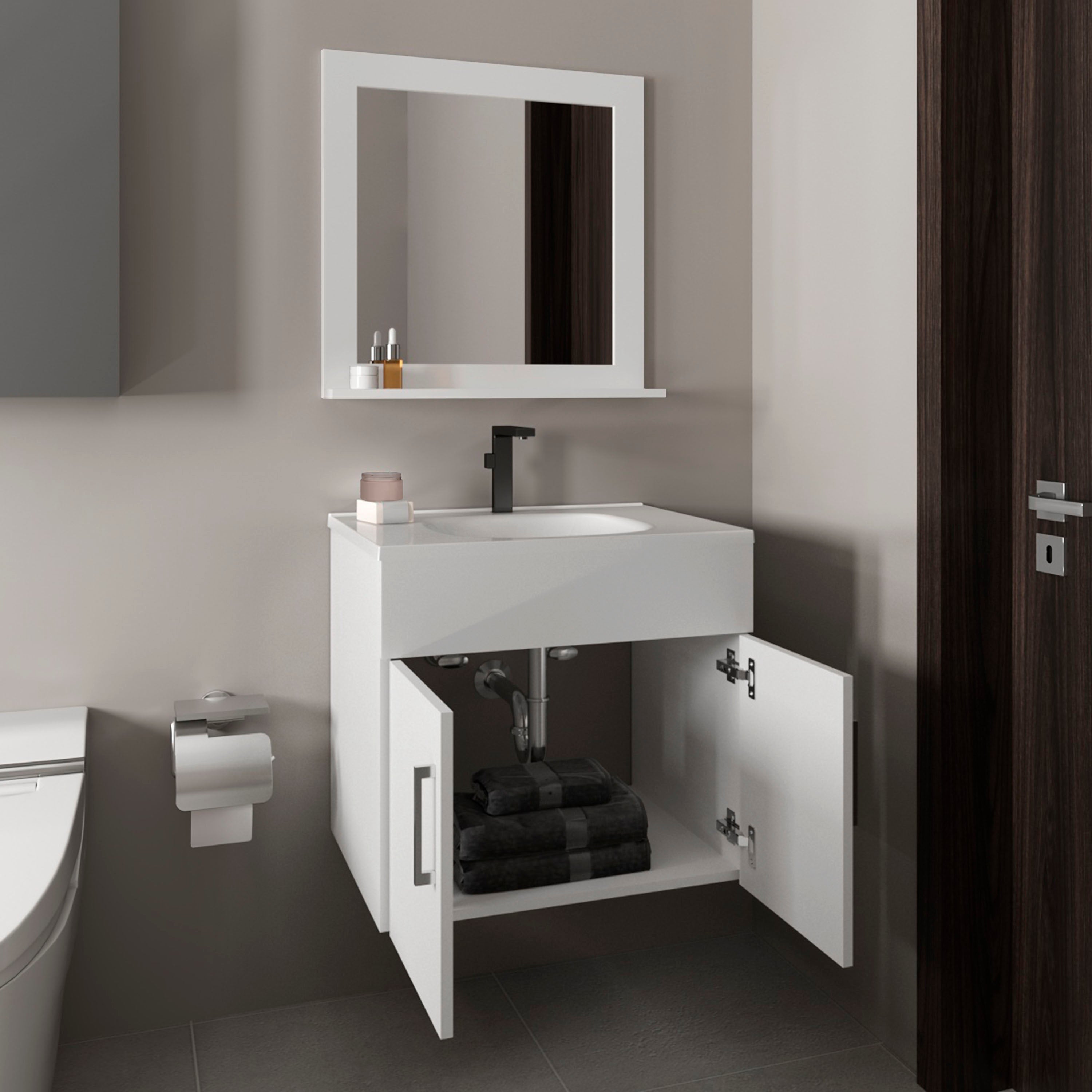 Bathroom Set Vanity Sink with Mirror
