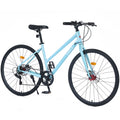 7 Speed Hybrid Bike Disc Brake 700C Road Bike for Men & Women