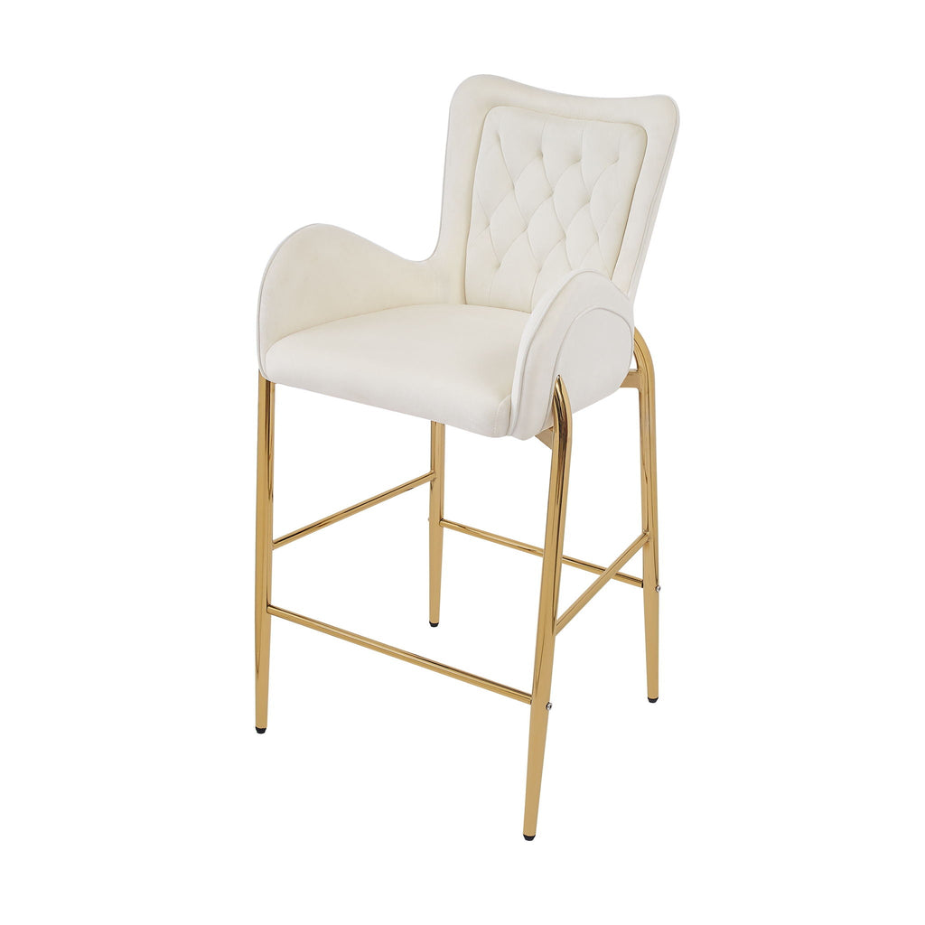 Fabric Counter Height Bar Stools (Set of 2)
