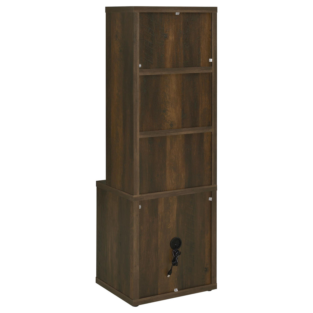 Geary - 3 Shelf Bookcase With USB Charging And Lockable Top Drawer