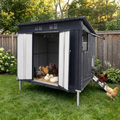 Outdoor Galvanized Metal Chicken Coop
