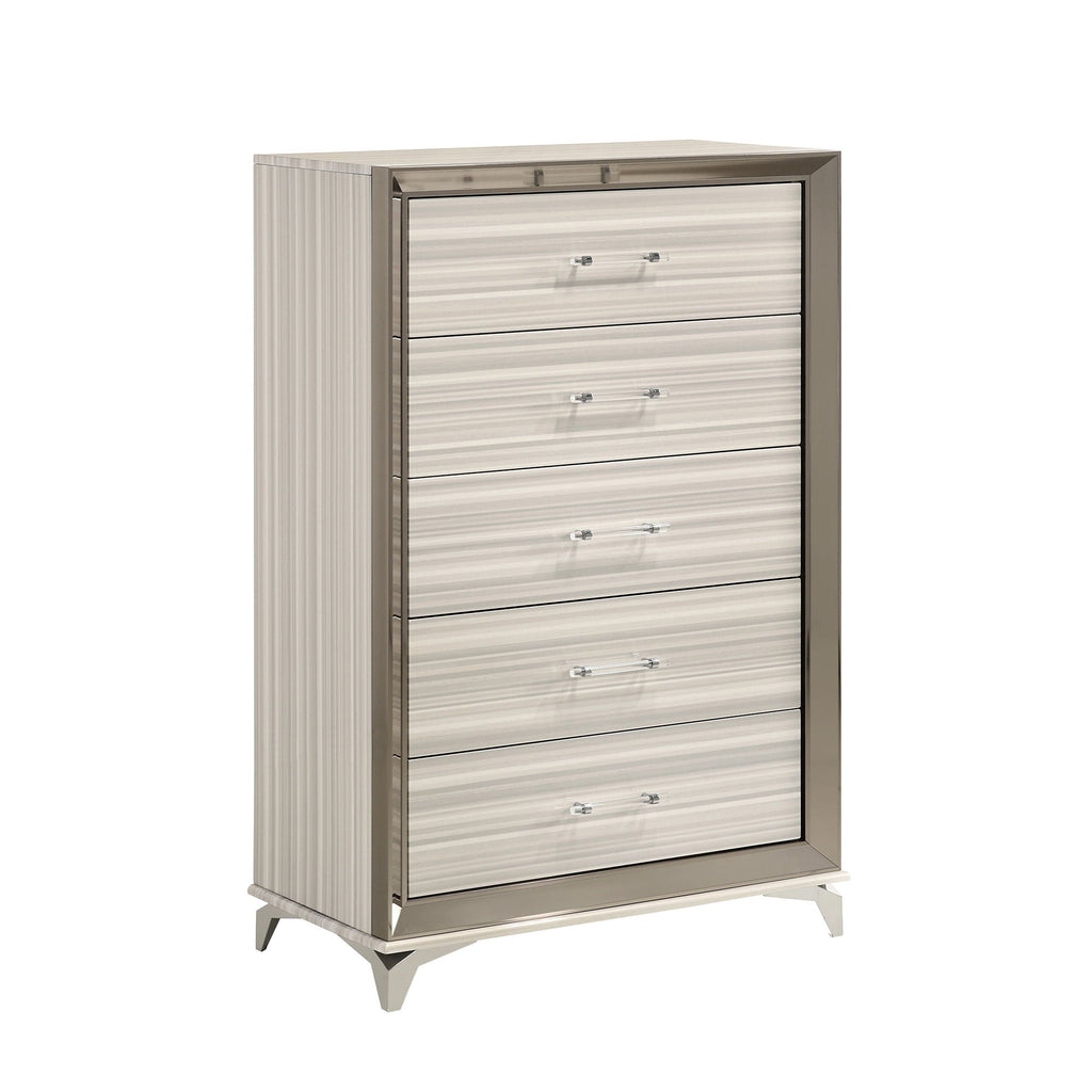 Star - 5 Pieces Bedroom Set Modern Design With LED