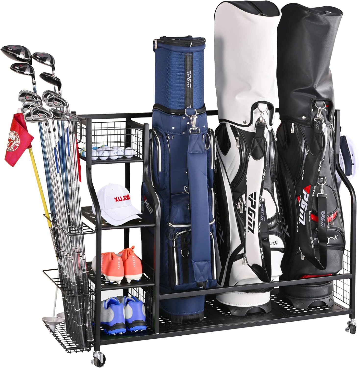 4 Golf Bag Organizer Garage Storage