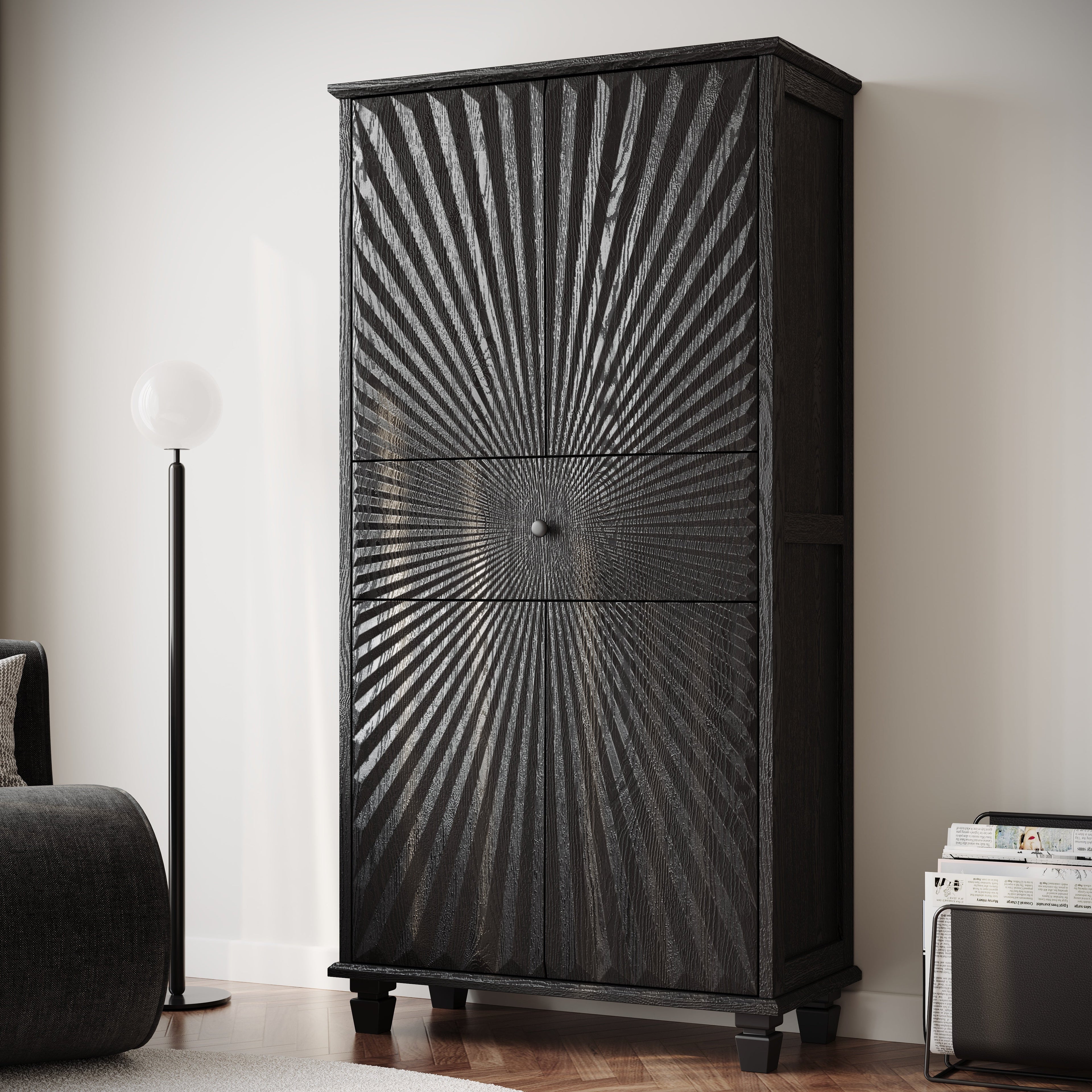 64.5'' Tall Accent 4-Door Cabinet