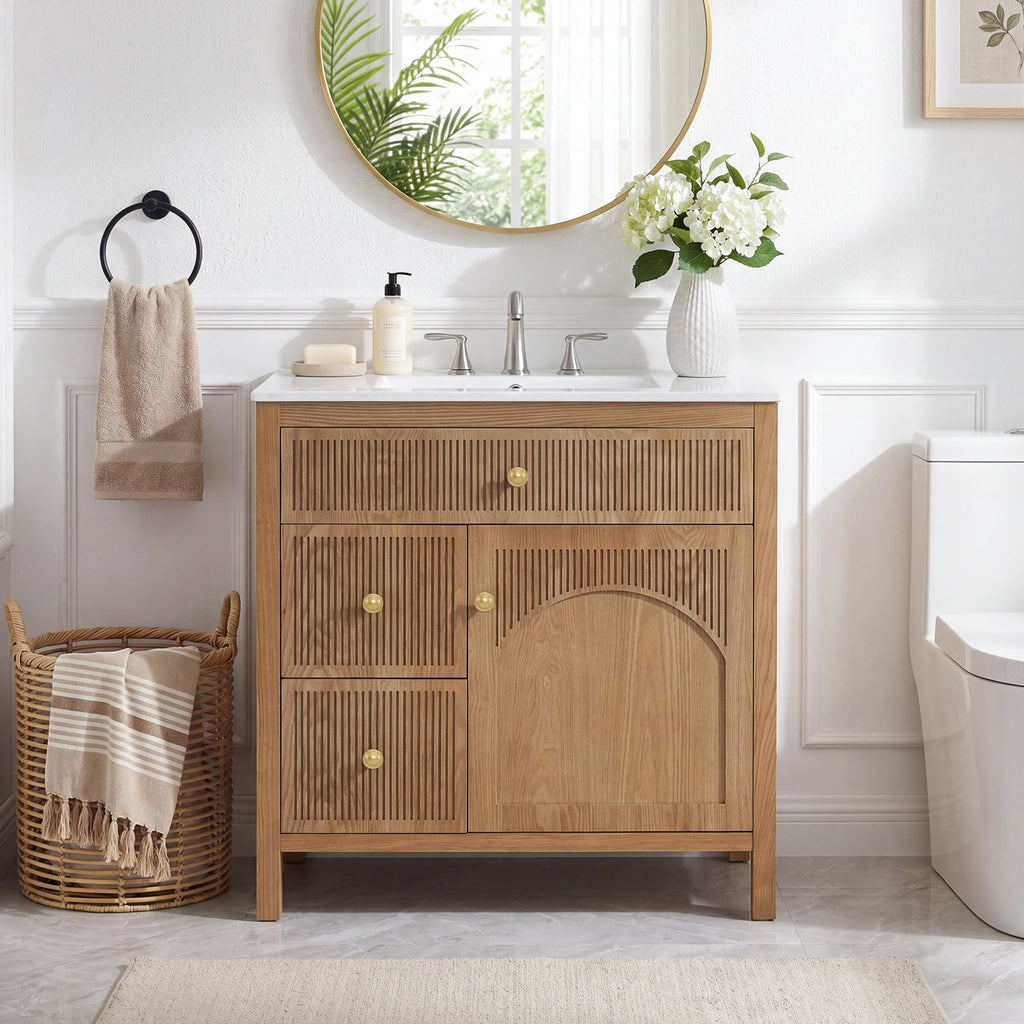 30 Inch Freestanding Farmhouse Bathroom Vanity