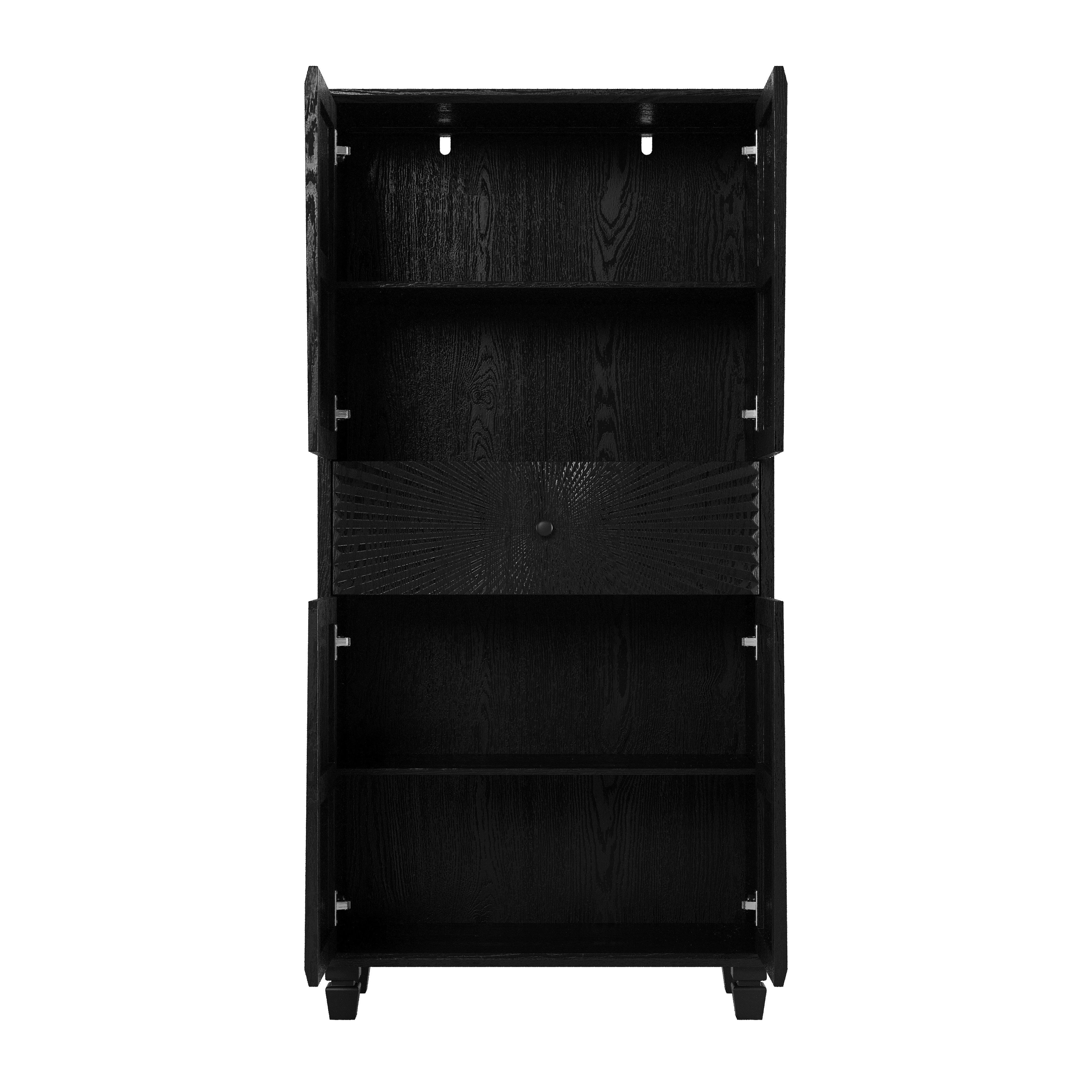 64.5'' Tall Accent 4-Door Cabinet