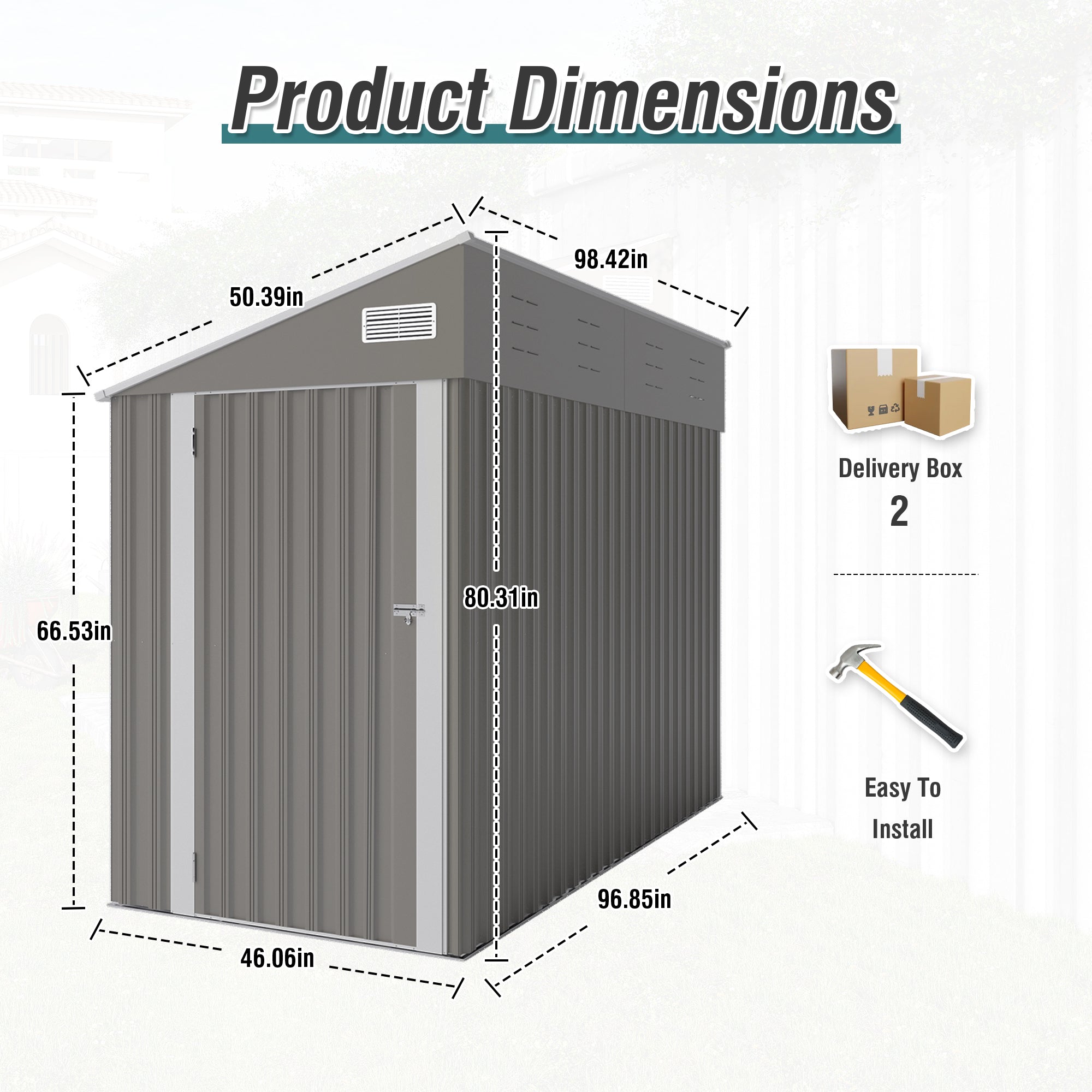 Campcraft Optional Two-Color Storage Shed