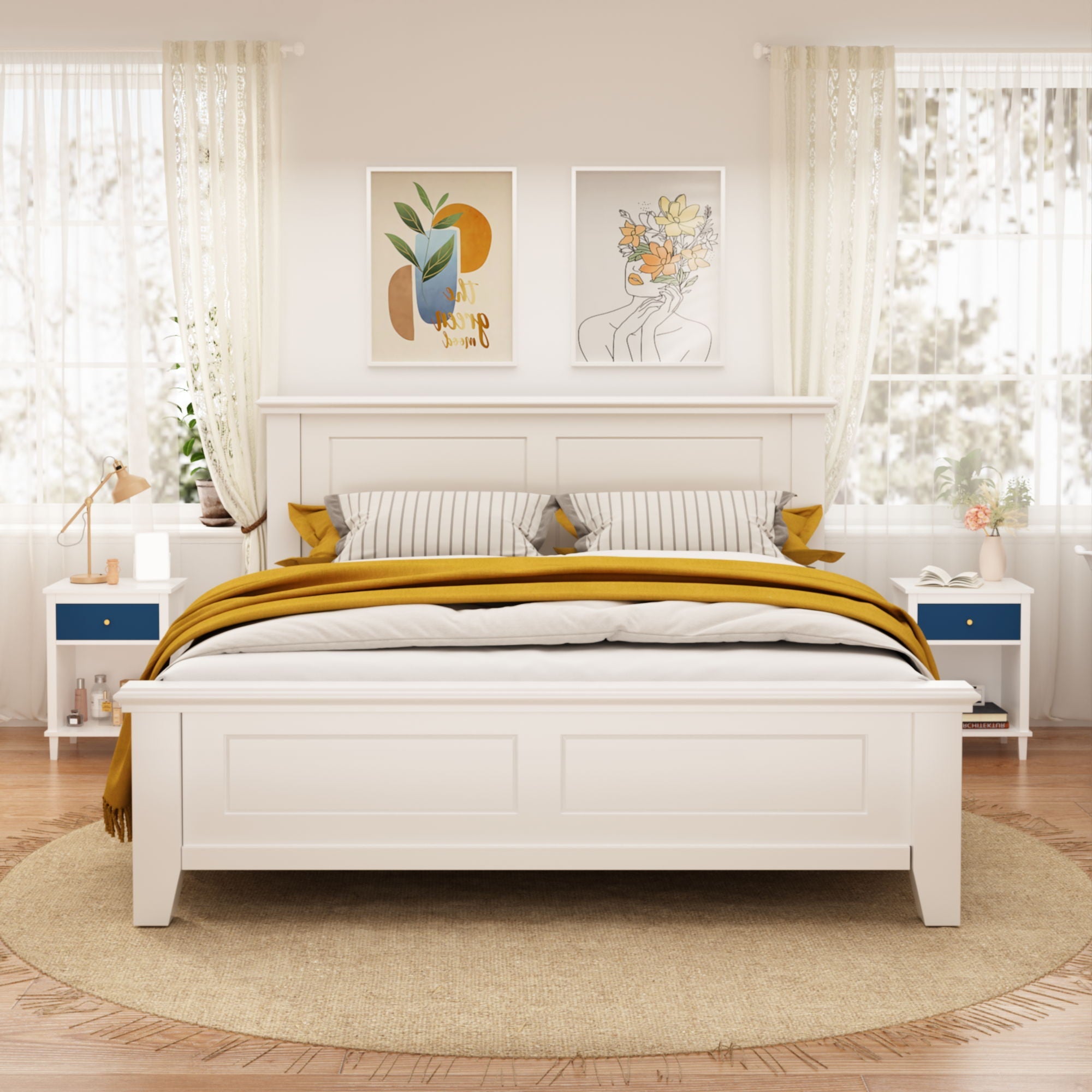 Nightstand With 1 Drawer 1 Shelf
