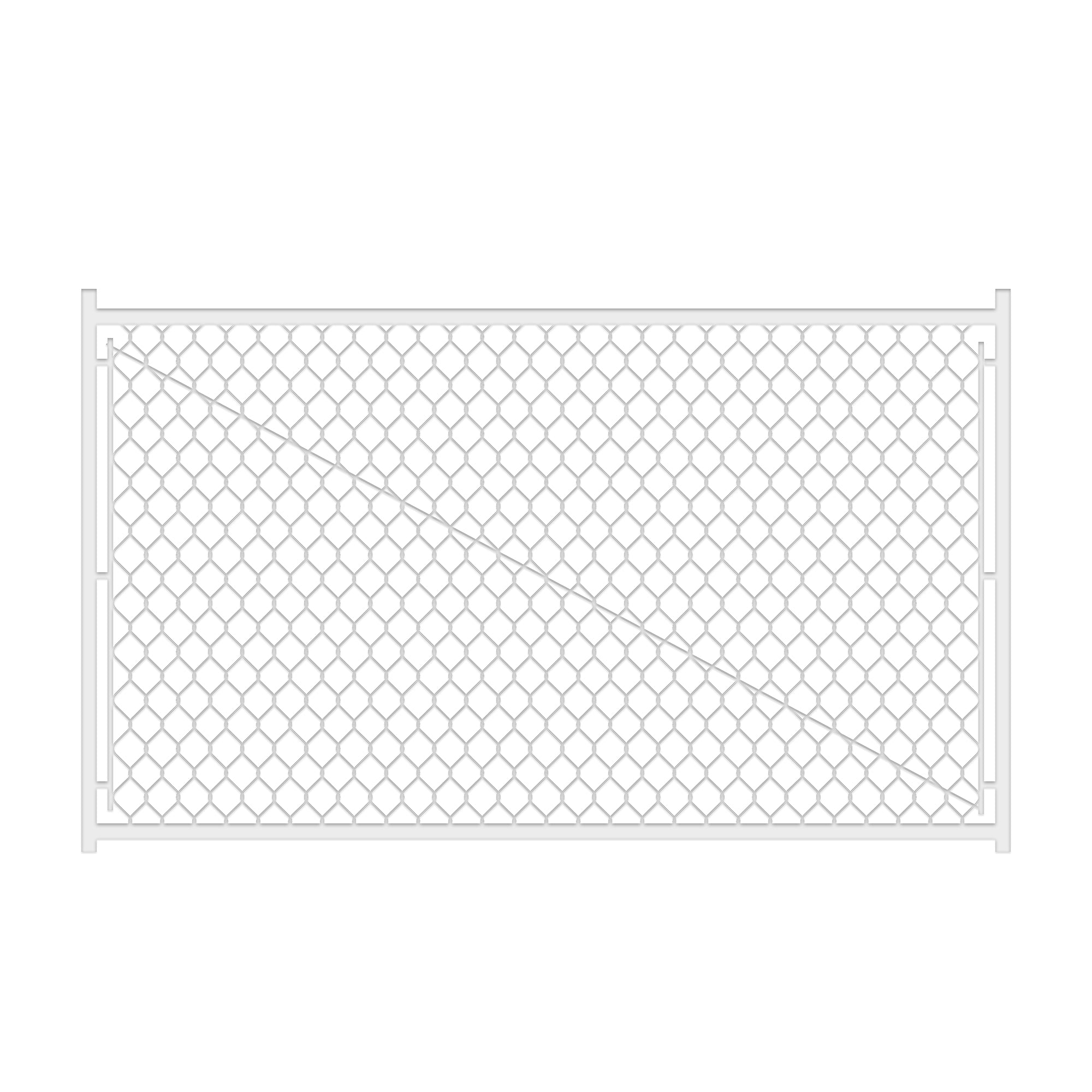 Adjustable 3.8FT Chain Link Walk Gate Kit