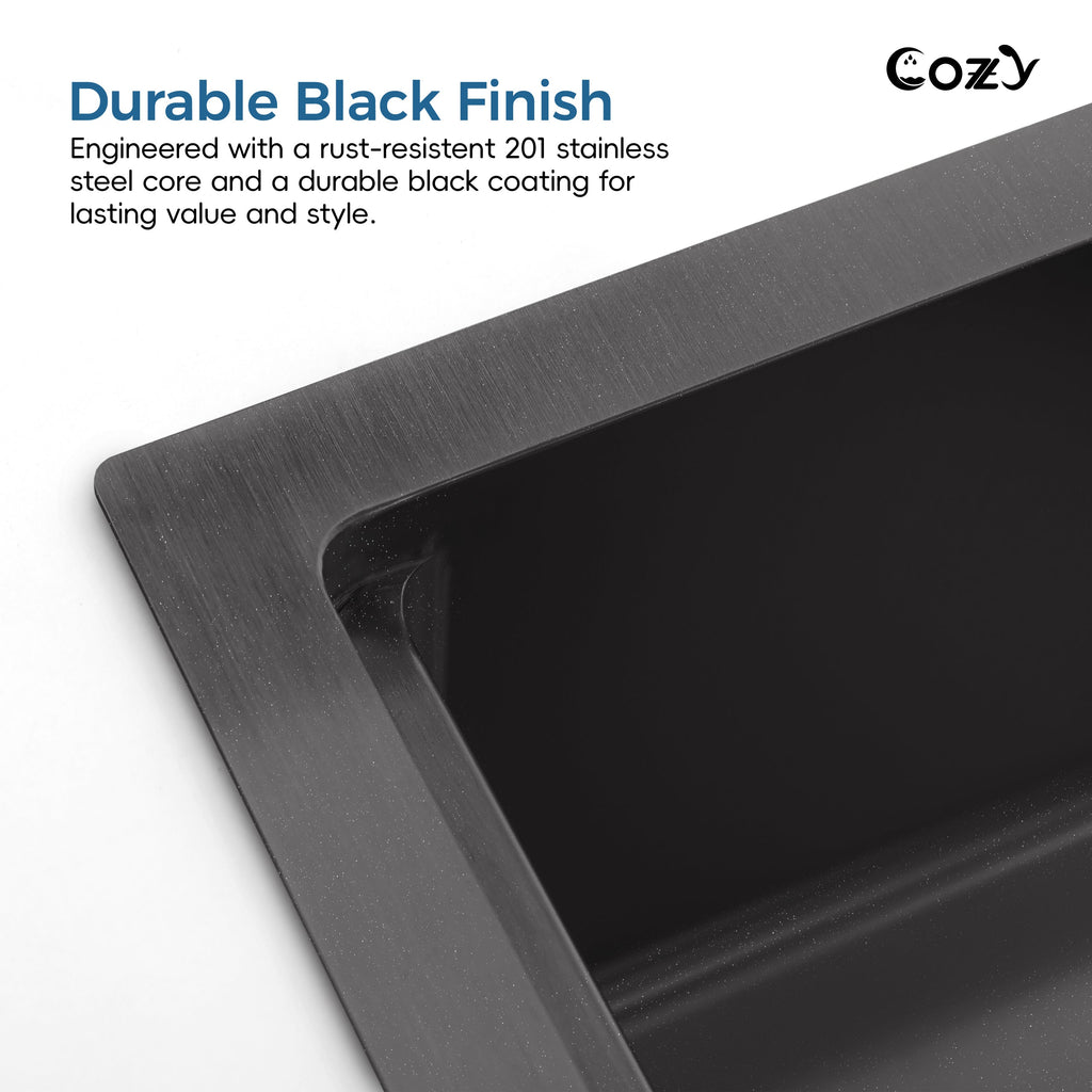 Waterfall Kitchen Sink, Stainless Steel Single Bowl