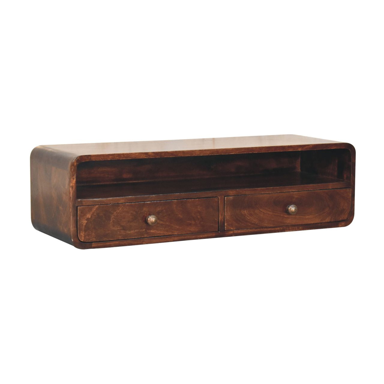 Solid Wood Floating California Console Table