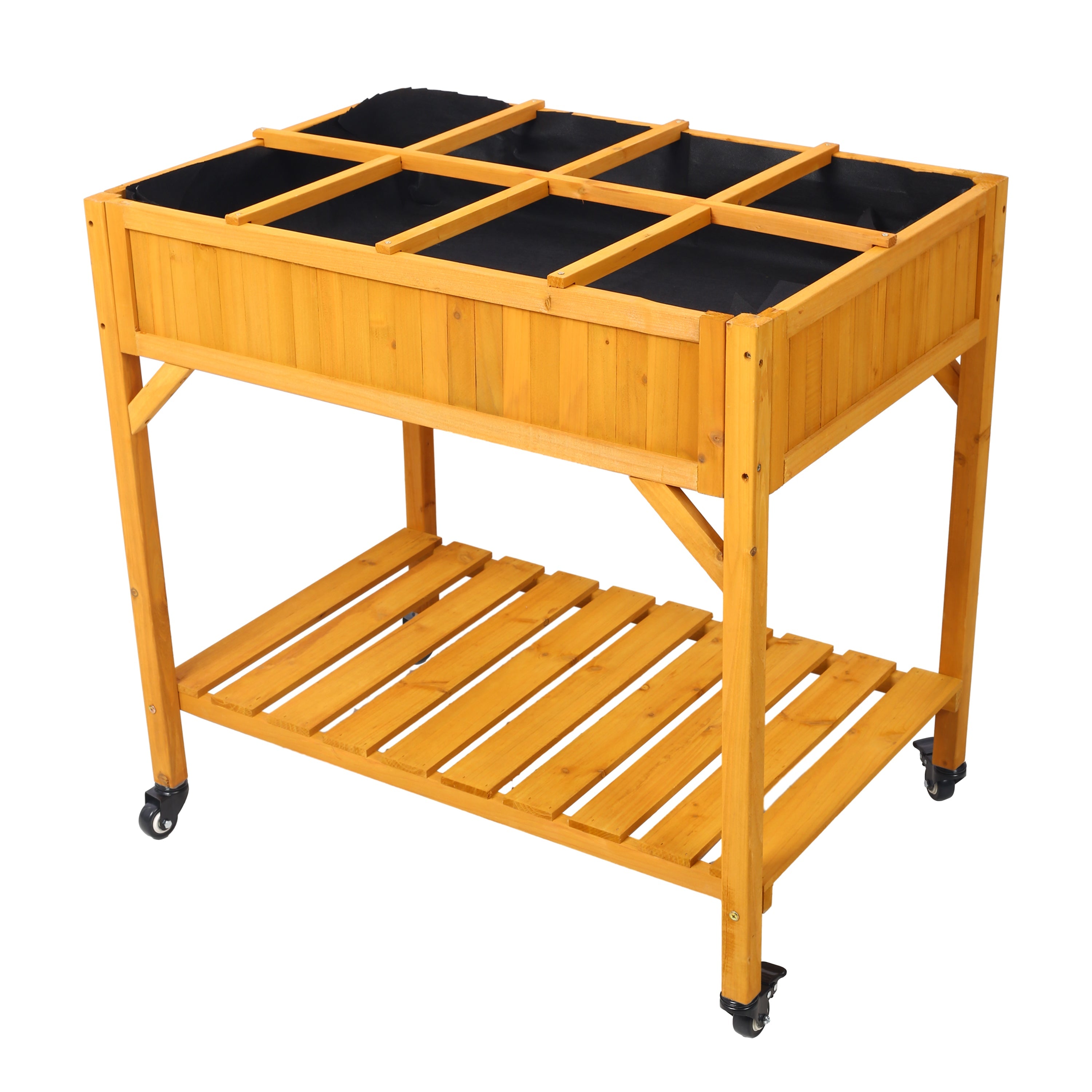 Elevated 8 Pocket Herb Garden Bed