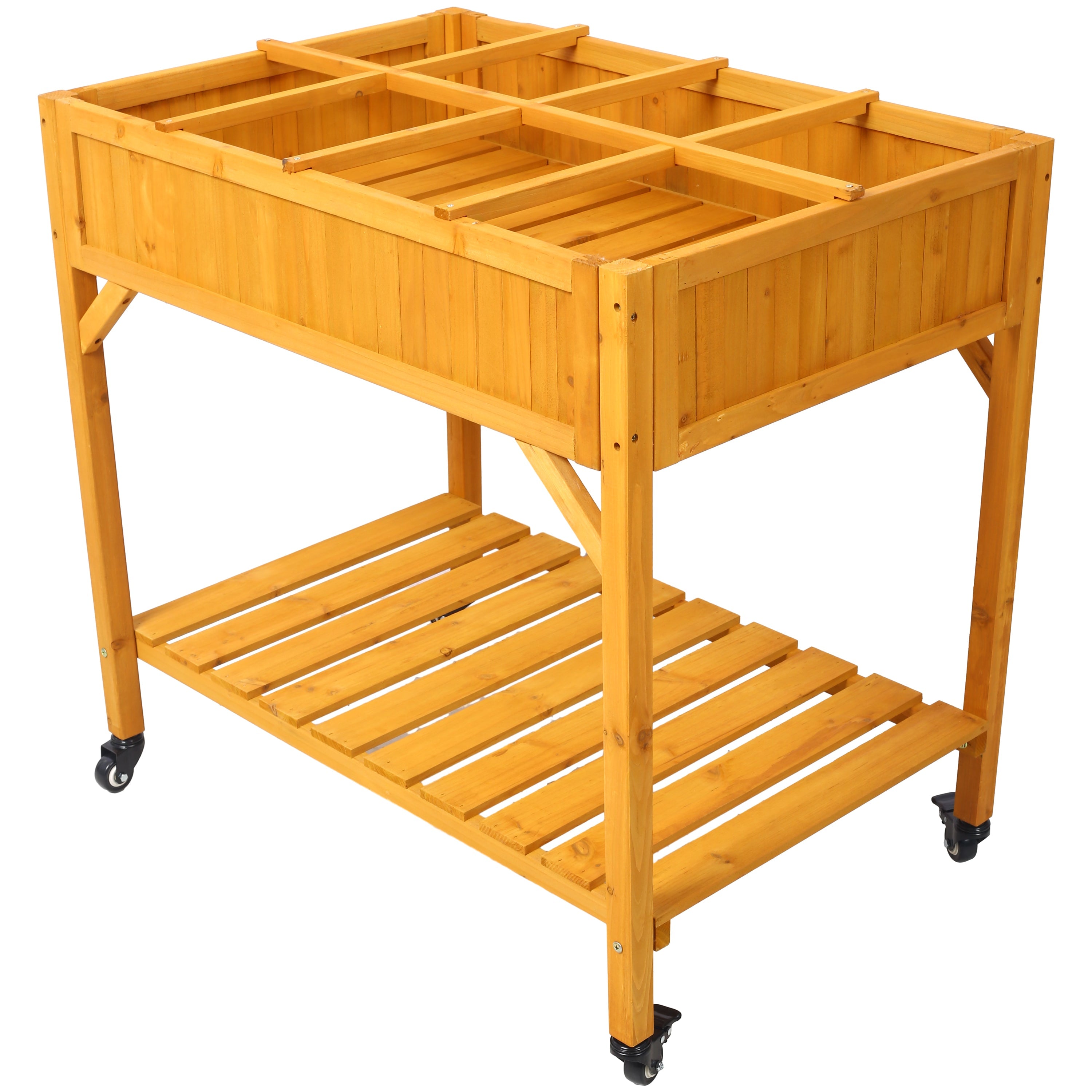 Elevated 8 Pocket Herb Garden Bed