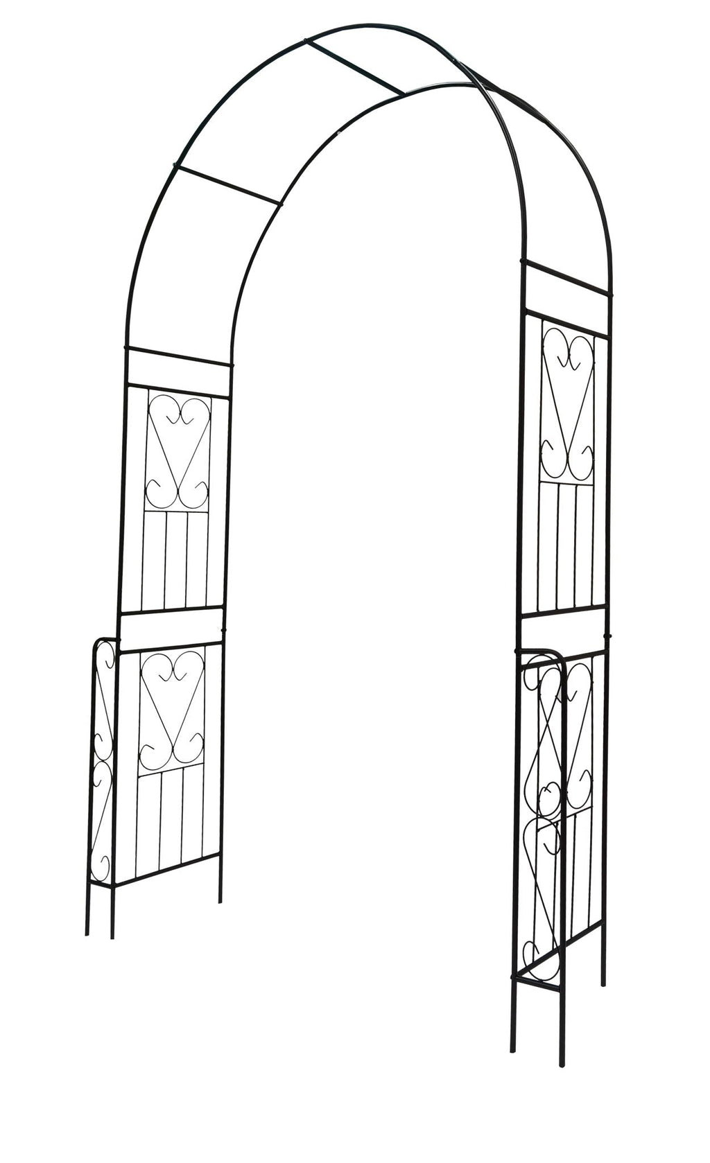 Metal Garden Arch Garden Arbor Trellis Climbing Plants Support Rose Arch Outdoor Arch