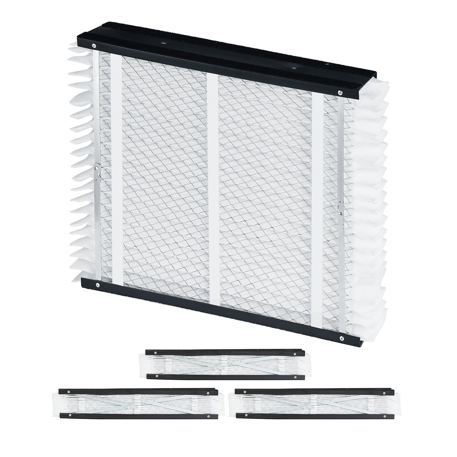 Air Filters MERV 13 Electrostatic Pleated HVAC Furnace Filter 4-Pack 20 x 25 x 4