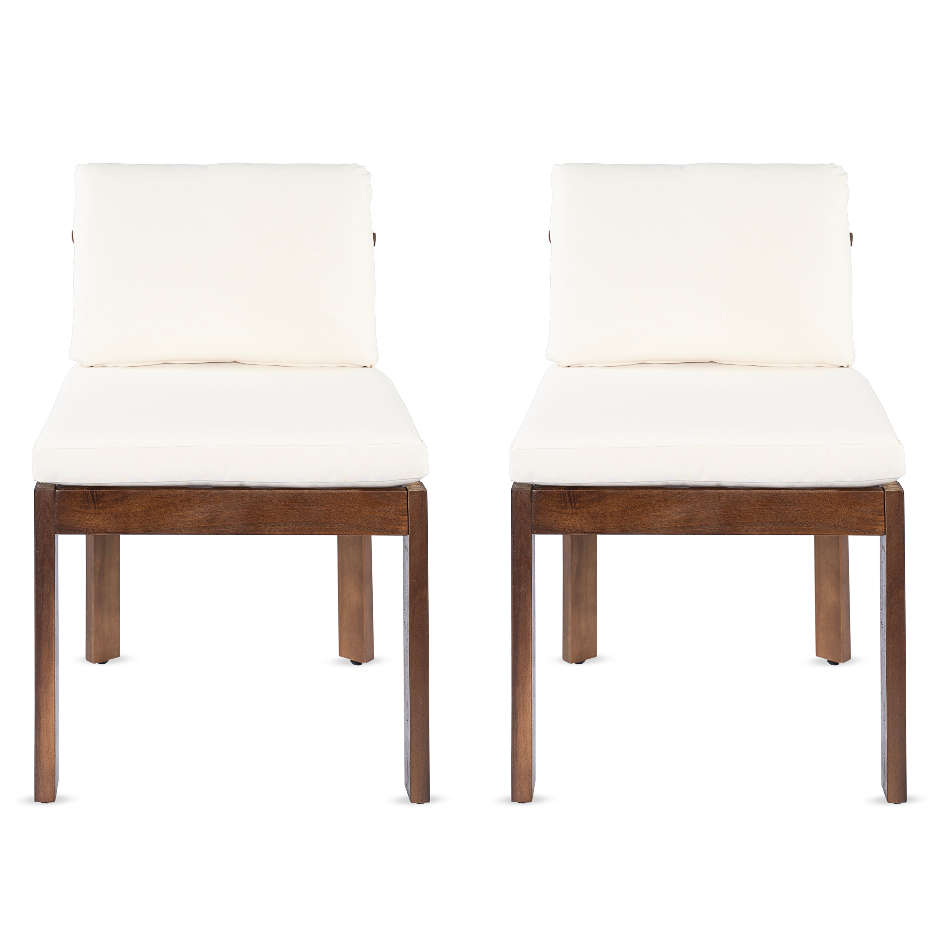 Acacia Wood Outdoor Dining Chair (Set of 2)