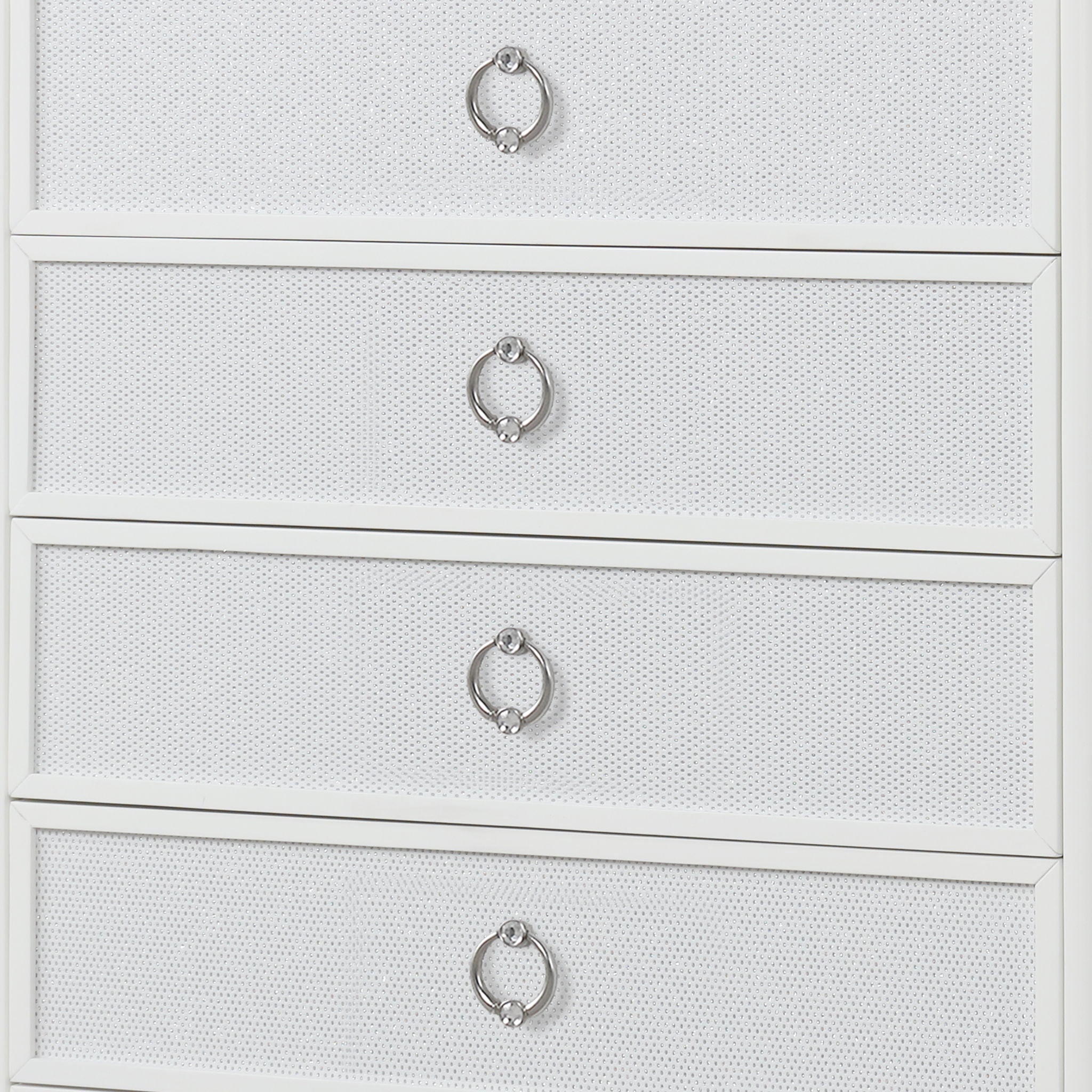 Abigale - 5 Drawer Chest With LED Lighting - White