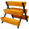 3 Tiers Wooden Vertical Raised Garden Bed with Legs