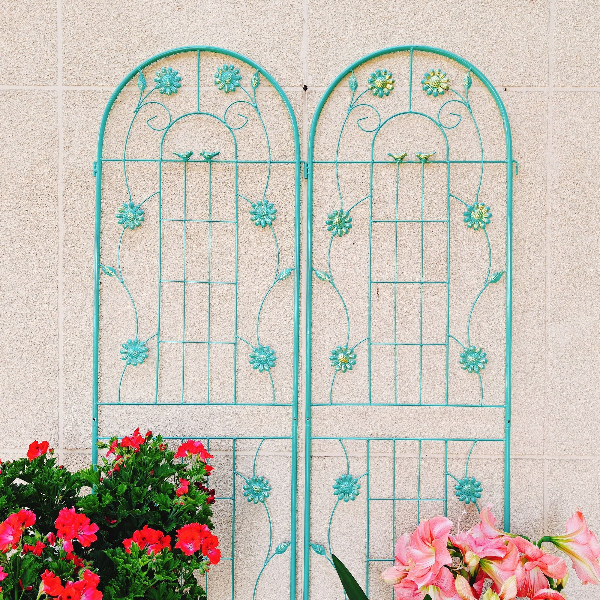 Metal Garden Trellis Rustproof Trellis For Climbing Plant Outdoor Flower Support