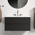 Gloria 36" Wall Mounted Soft Black Bathroom Vanity